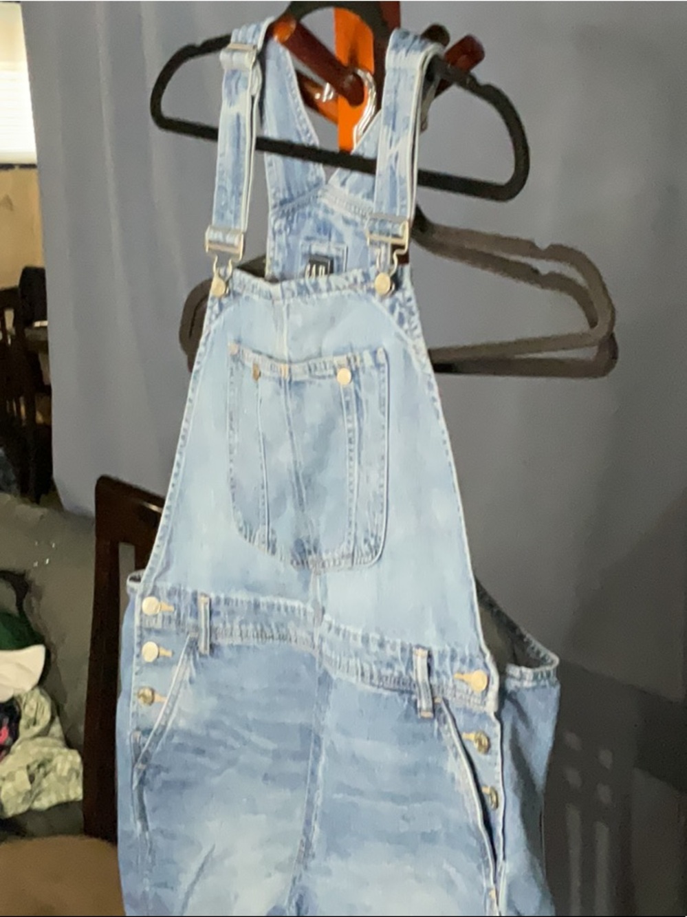 Gap Overalls Shorts Sz L As Is